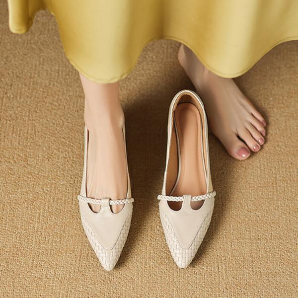 Handcrafted Leather Women's Shoes: Luxurious Elegance & Quality(Easn20182765)