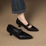 Handcrafted Luxury Leather Women's Shoes: Elevate Your Elegance(Easn20182771)