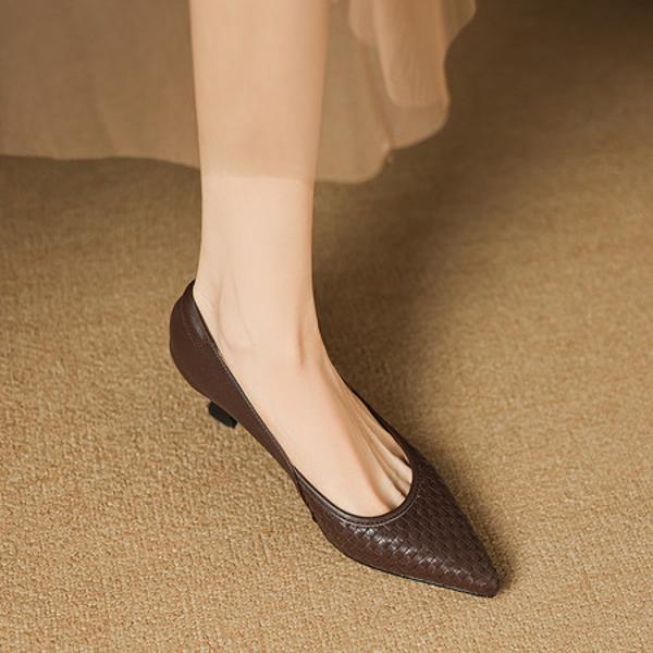 Elegant Handcrafted Genuine Leather Women’s Shoes(Easn20182772)