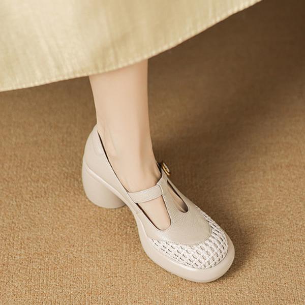 Handcrafted Premium Leather Shoes for Elegant Women(Easn20182753)