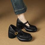 Handcrafted Premium Leather Shoes for Elegant Women(Easn20182753)