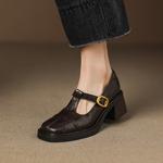 Exquisite Handcrafted Leather Women’s Shoes - Luxurious Elegance Redefined(Easn20182778)