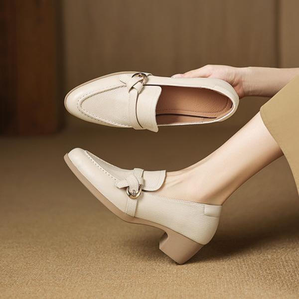 Luxurious Handcrafted Leather Women's Shoes: Elegance in Every Stitch(Easn20182781)