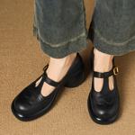 Elegant Handcrafted Leather Women's Shoes - Premium Quality Artistry(Easn20182782)