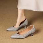 Exquisite Handmade Leather Women's Shoes: Elegant Craftsmanship for Luxury Style(Easn20182787)