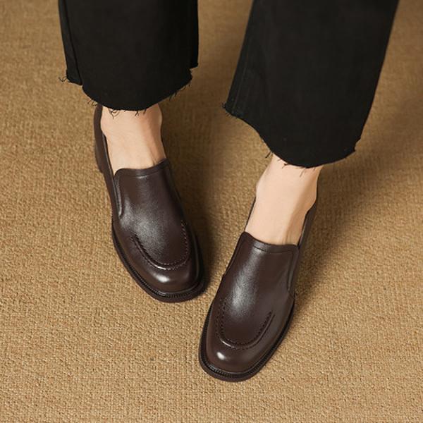 Timeless Elegance: Handcrafted Genuine Leather Women's Shoes with Luxury Craftsmanship(Easn20182790)