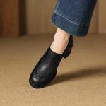 Timeless Elegance: Handcrafted Genuine Leather Women's Shoes with Luxury Craftsmanship(Easn20182790)