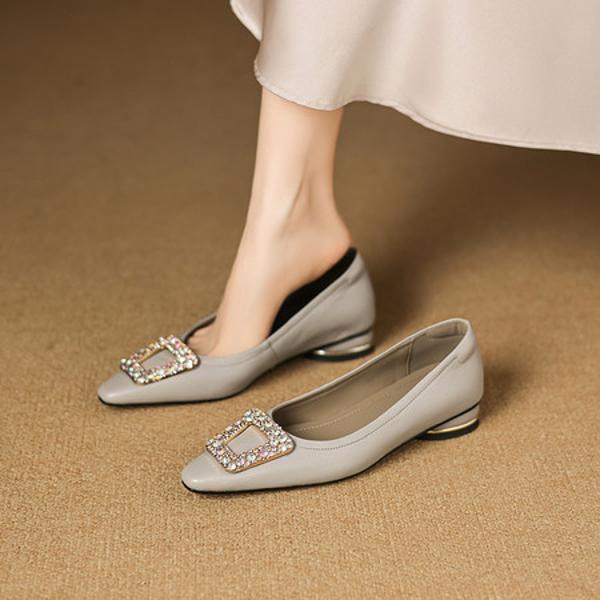 Luxurious Handmade Leather Women's Footwear(Easn20182797)