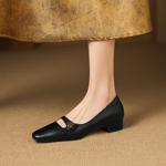 Exquisite Handcrafted Leather Women's Shoes: Elegance Meets Luxury Quality(Easn20182818)