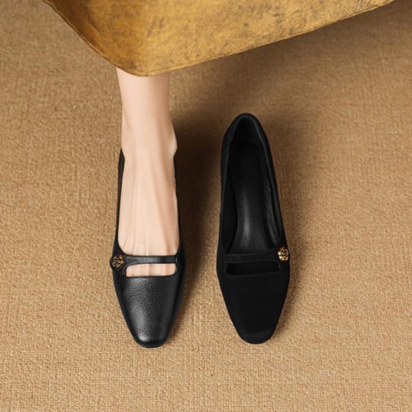 Exquisite Handcrafted Leather Women's Shoes: Elegance Meets Luxury Quality(Easn20182818)