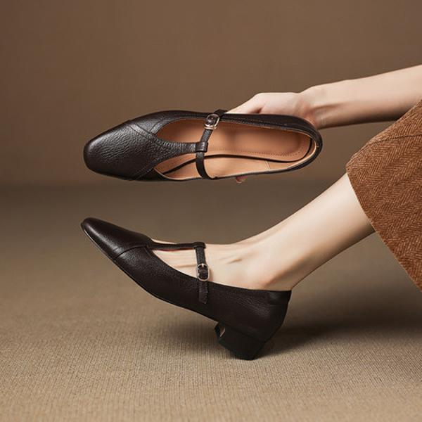 Exquisite Handmade Leather Women's Shoes for Elegance(Easn20182817)