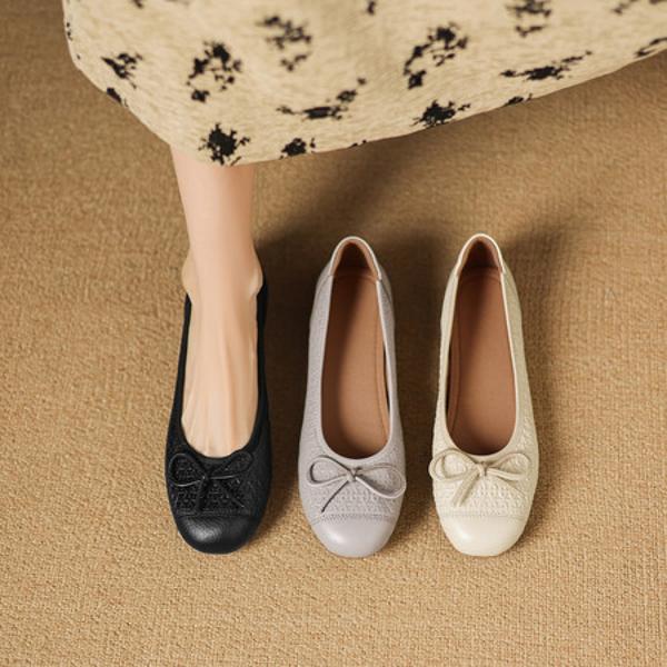 Handcrafted Genuine Leather Women's Shoes: A Touch of Luxury and Elegance(Easn20182852)