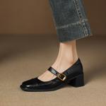 Handcrafted Genuine Leather Women's Shoes - Elegant Luxury Quality(Easn20182800)