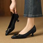 Handcrafted Luxury Genuine Leather Women's Shoes - Elegance Redefined(Easn20182863)