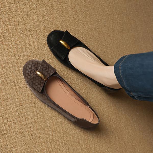 Handcrafted Genuine Leather Women's Shoes: Luxurious Elegance Unveiled(Easn20182820)