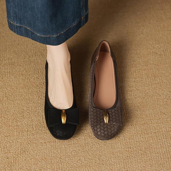 Handcrafted Genuine Leather Women's Shoes: Luxurious Elegance Unveiled(Easn20182820)