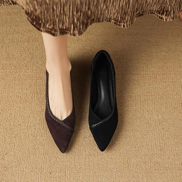 Exquisite Handcrafted Leather Women's Shoes for Luxury Elegance(Easn20182827)