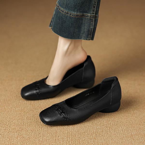 Exquisite Handmade Leather Women's Shoes: Elegance Redefined(Easn20182832)