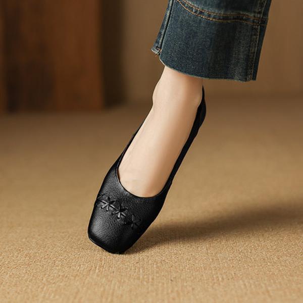 Exquisite Handmade Leather Women's Shoes: Elegance Redefined(Easn20182832)