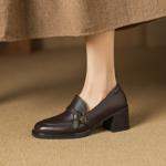 Handcrafted Luxury Leather Women's Shoes, Exquisite Quality(Easn20182802)