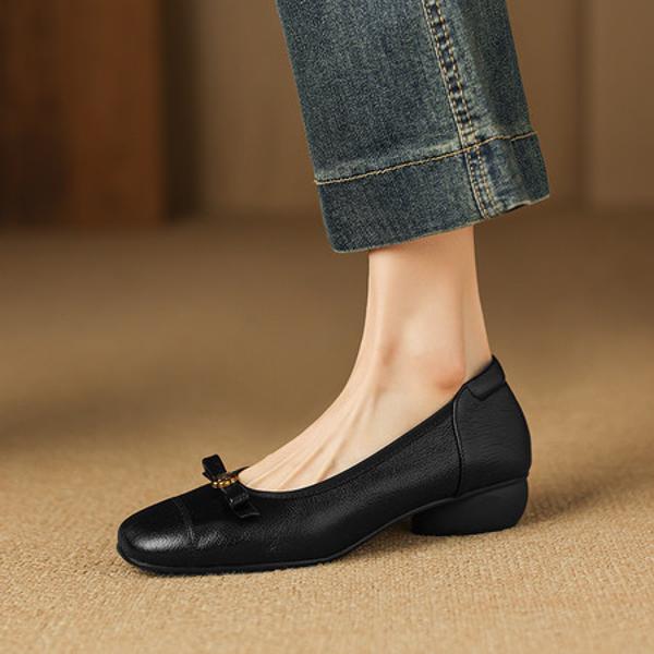 Handcrafted Luxury Genuine Leather Women's Shoes: Elegance Meets Superior Craftsmanship(Easn20182858)