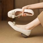 Exquisite Handcrafted Leather Women's Shoes for Elegance(Easn20182857)