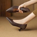 Handcrafted Luxury Leather Women’s Shoes: Elegance Redefined(Easn20182855)