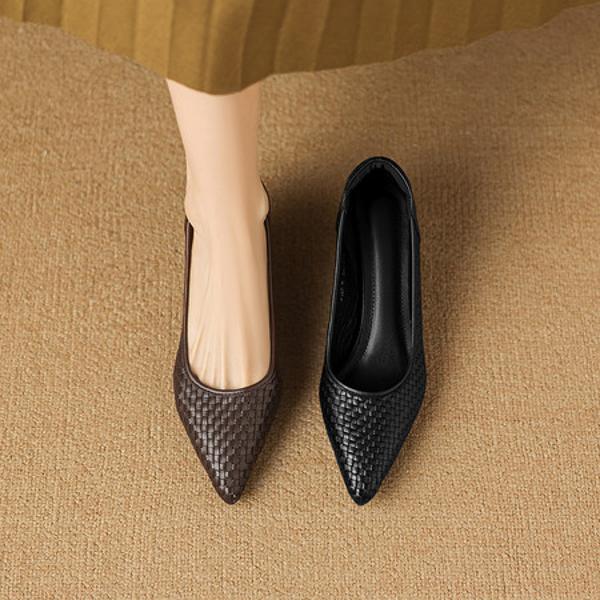 Handcrafted Luxury Leather Women’s Shoes: Elegance Redefined(Easn20182855)