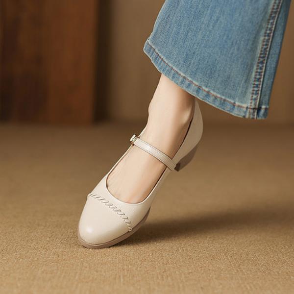 Exquisite Handcrafted Leather Women's Shoes: Luxury, Elegance, and Quality(Easn20182867)