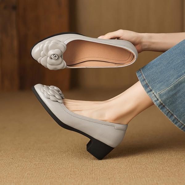 Handcrafted Luxury Leather Women's Shoes for Elegance(Easn20182868)