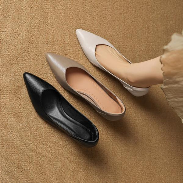 Exquisite Handcrafted Genuine Leather Women’s Shoes: Luxury, Elegance, and Quality(Easn20182850)