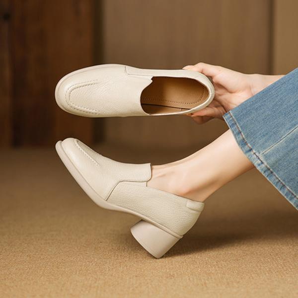 Handcrafted Leather Women’s Shoes: Timeless Elegance(Easn20182807)