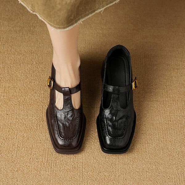 Luxurious Handcrafted Leather Women's Shoes with Elegant Craftsmanship(Easn20182837)