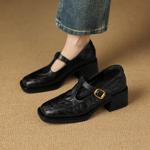 Luxurious Handcrafted Leather Women's Shoes with Elegant Craftsmanship(Easn20182837)