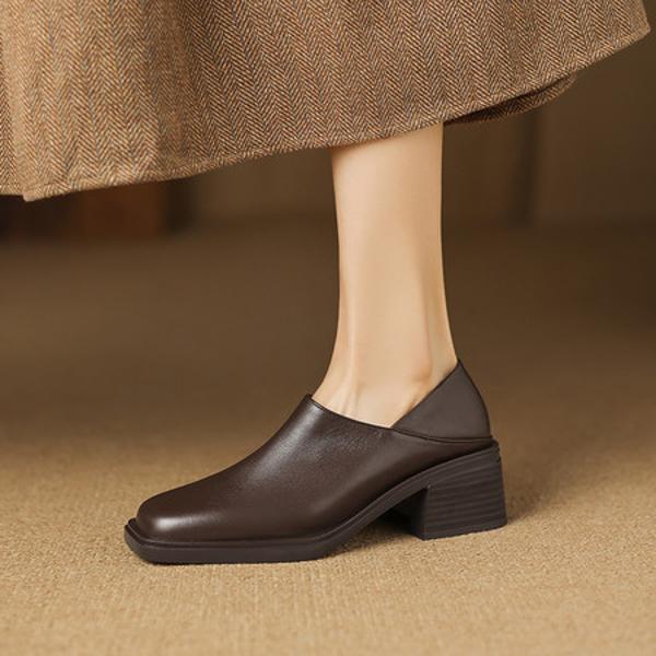 Elegant Handcrafted Leather Women's Shoes: Luxury Quality(Easn20182862)