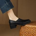 Elegant Handcrafted Leather Women's Shoes: Luxury Quality(Easn20182862)