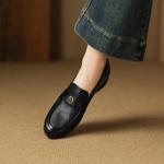 Handcrafted Genuine Leather Women's Shoes: Elegant Artistry with Luxurious Quality(Easn20182839)