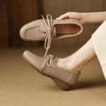 Elegantly Crafted Genuine Leather Handmade Women's Shoes(Easn20182838)