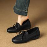 Elegantly Crafted Genuine Leather Handmade Women's Shoes(Easn20182838)