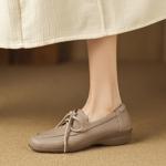 Elegantly Crafted Genuine Leather Handmade Women's Shoes(Easn20182838)