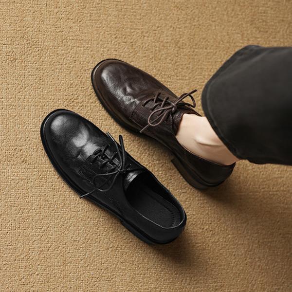 Handcrafted Genuine Leather Women's Shoes - Luxurious Elegance Redefined(Easn20182860)