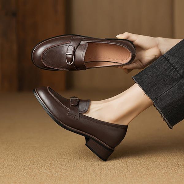 Luxury Handcrafted Genuine Leather Women’s Shoes: Elegance in Every Stitch(Easn20182861)