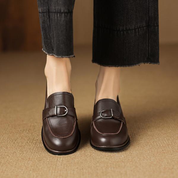 Luxury Handcrafted Genuine Leather Women’s Shoes: Elegance in Every Stitch(Easn20182861)