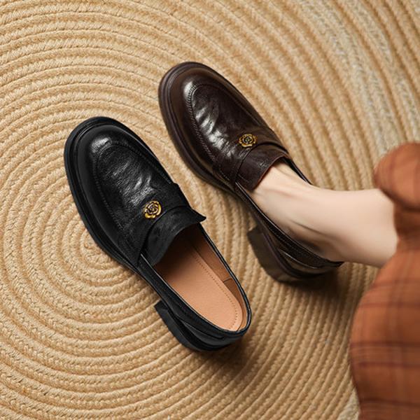 Handcrafted Luxury Leather Women’s Shoes - Elegance Redefined(Easn20182399)