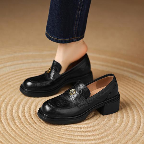 Handcrafted Luxury Leather Women’s Shoes - Elegance Redefined(Easn20182399)