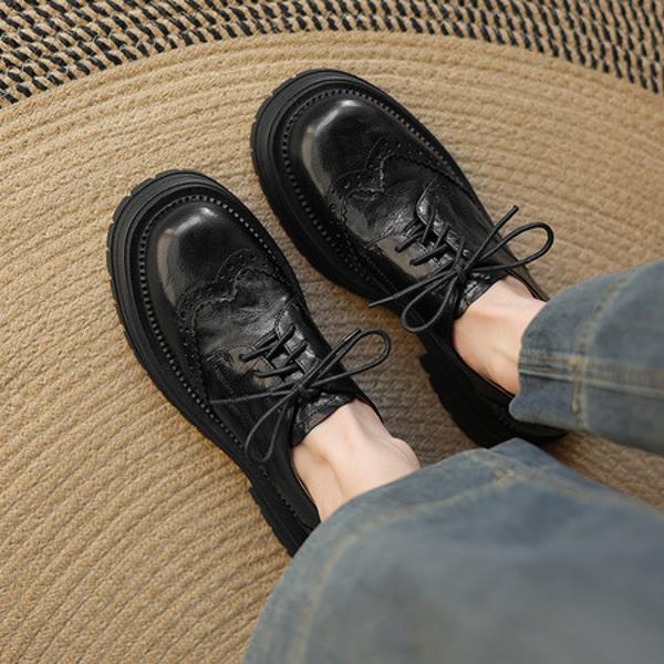 Elegant Handcrafted Leather Women’s Shoes with Premium Quality(Easn20182397)