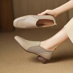 Exquisite Handmade Leather Women's Shoes: Luxury Craftsmanship and Elegance(Easn20182757)