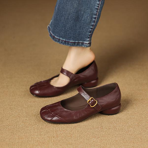 Handcrafted Luxury Leather Women's Shoes: Exquisite Quality and Elegant Craftsmanship(Easn20182909)