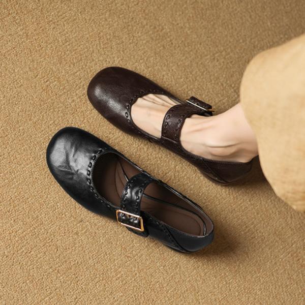 Exquisite Handcrafted Leather Women’s Shoes – Luxury Elegance(Easn20182910)