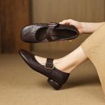 Exquisite Handcrafted Leather Women’s Shoes – Luxury Elegance(Easn20182910)